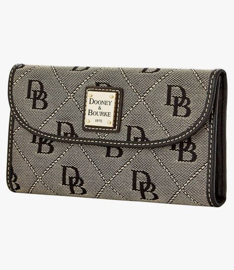 Dooney & Bourke Women's Black Signature Continental Wallet | Dooney & Bourke In Lebanon