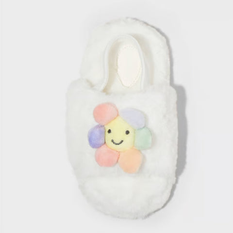 Cat & Jack Baby Girl's White Avi 3D Flower Slippers | Cat & Jack In Lebanon