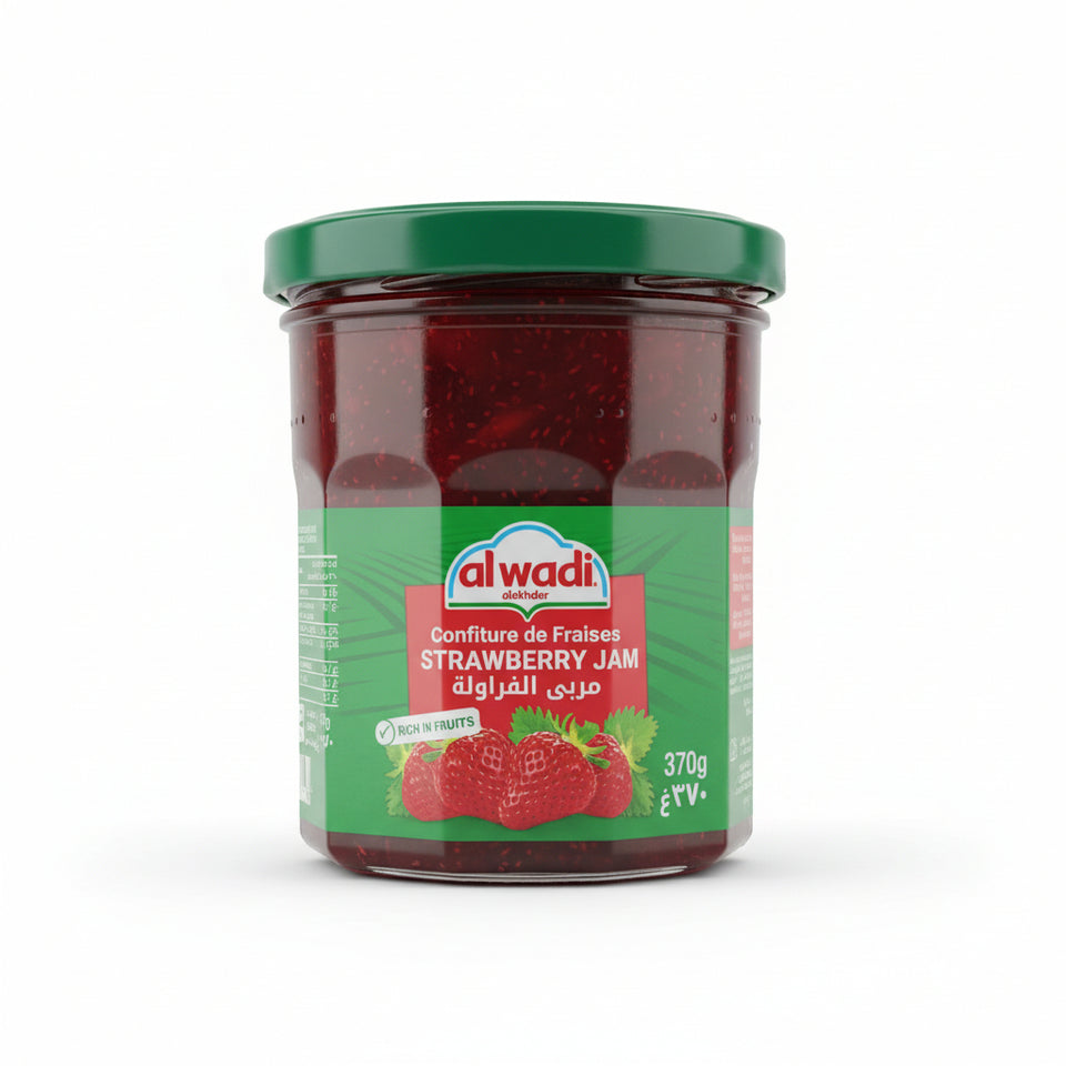 Al Wadi Al Akhdar Strawberry Jam 370g | Al Wadi Al Akhdar In Lebanon