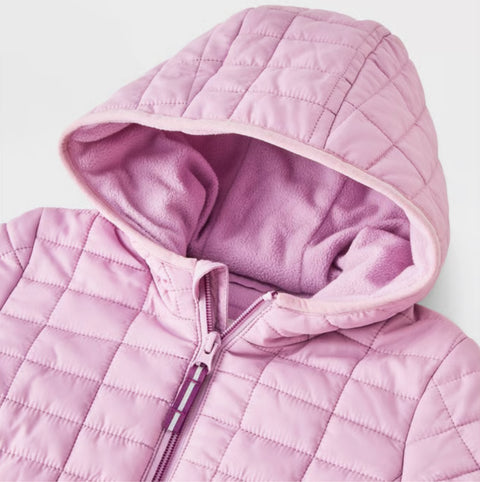 Cat & Jack Girl's Lavender Value Hooded Puffer Jacket | Cat & Jack In Lebanon