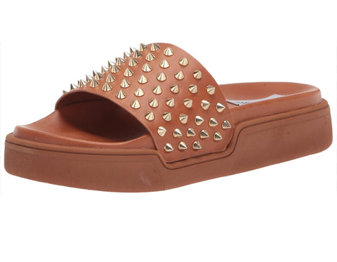 Tan sandal with gold studs on Amazon.ca