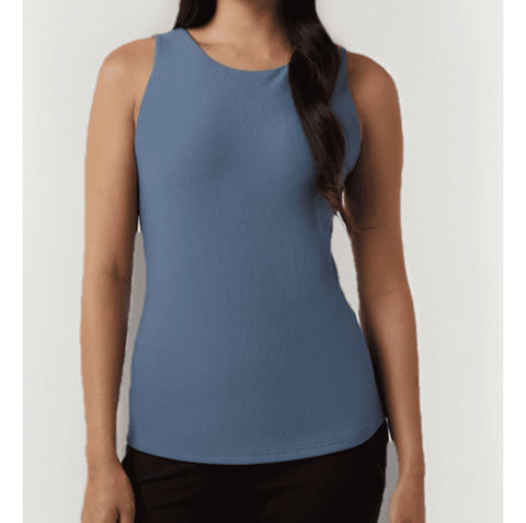 32 Degrees Cool Women's Blue Tank With Built In Removable Bra | 32 Degrees Cool In Lebanon