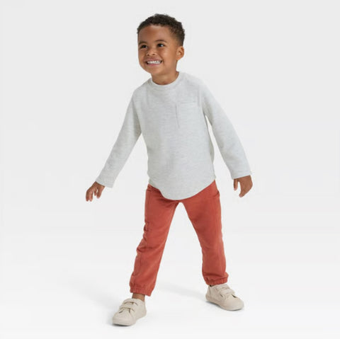 Cat & Jack Boy's Copper Rust Washed French Terry Jogger Pants | Cat & Jack In Lebanon