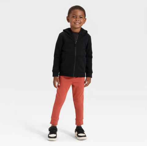 Cat & Jack Baby Boy's Black Fleece Zip-Up Hooded Jacket | Cat & Jack In Lebanon