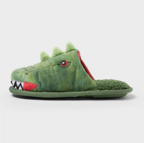 Cat & Jack Kid's Green Dino Scuff Slipper | Cat & Jack In Lebanon