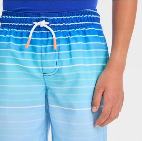 Cat & Jack Boy's Blue Striped Swim Short | Cat & Jack In Lebanon