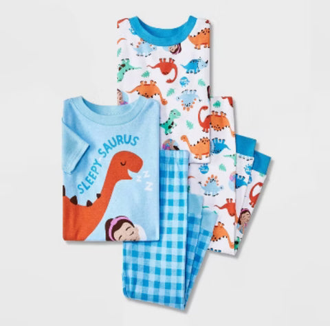 Ms. Rachel Baby Boy's Blue 4pc Snug Fit Cotton Pajama Set | Ms. Rachel In Lebanon