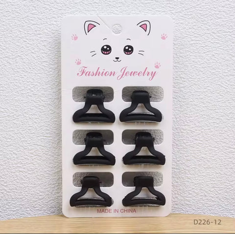 SD 6-Piece Set of Small Hair Claw Clips|SD In Lebanon