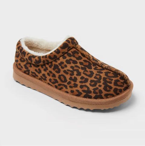 Cat & Jack Girl's Leopard Brown Nola Clog Slippers | Cat & Jack In Lebanon