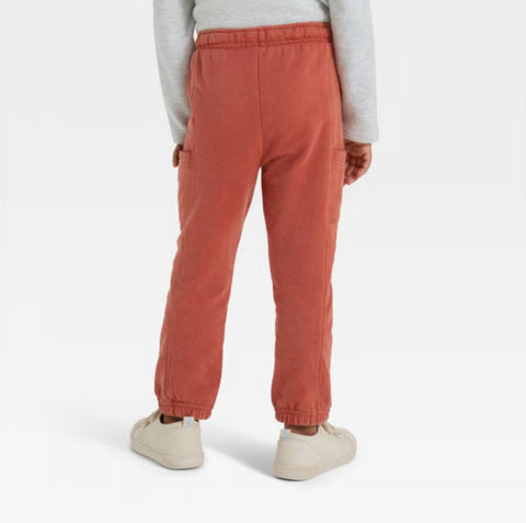 Cat & Jack Boy's Copper Rust Washed French Terry Jogger Pants | Cat & Jack In Lebanon