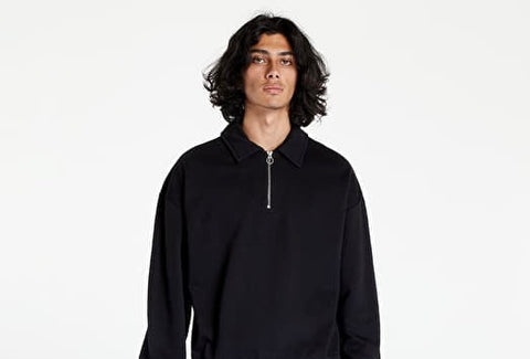 Only & Sons Men's Black Quarter Zip Classic Sweatshirt | Only & Sons In Lebanon