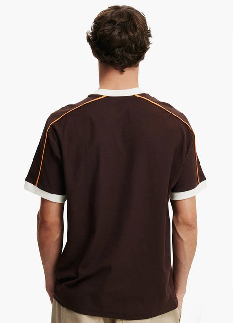 Cotton On Men's Dark Oak, White, Enduro Premium Loose Fit Art T-Shirt | Cotton On In Lebanon