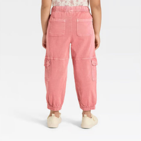 Cat & Jack Girl's Dark Mauve Cargo Jogger Pants | Cat & Jack In Lebanon