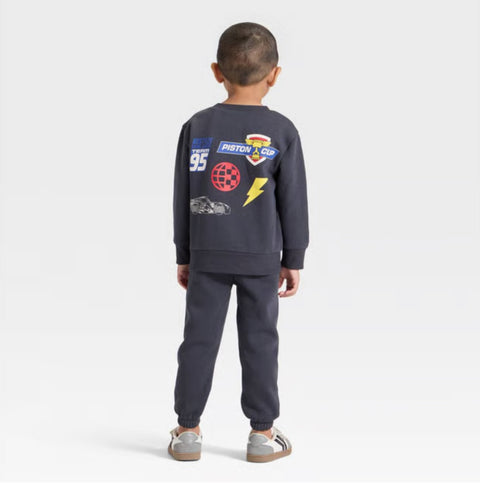 Disney Baby Boy's Navy 2pc Cars Lightning McQueen Racing Fleece Pullover and Bottom Set | Disney In Lebanon