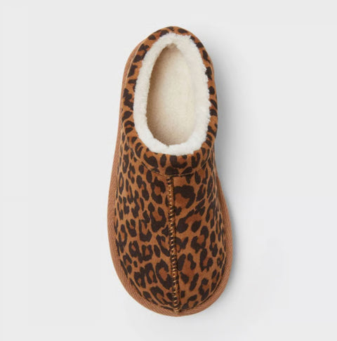 Cat & Jack Girl's Leopard Brown Nola Clog Slippers | Cat & Jack In Lebanon