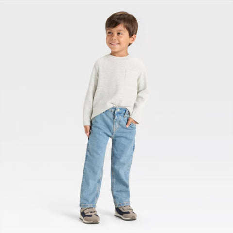 Cat & Jack Baby Boy's Medium Wash Denim Pants | Cat & Jack In Lebanon