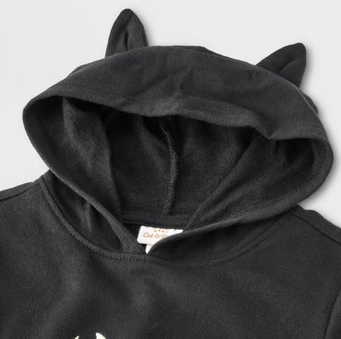 Cat & Jack Baby's Black Halloween Cat Hooded Romper | Cat & Jack In Lebanon