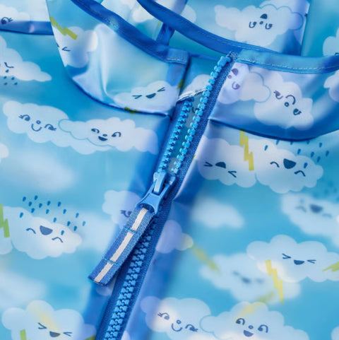 Cat & Jack Kid's Blue Cloud Printed Clear Rain Coat | Cat & Jack In Lebanon