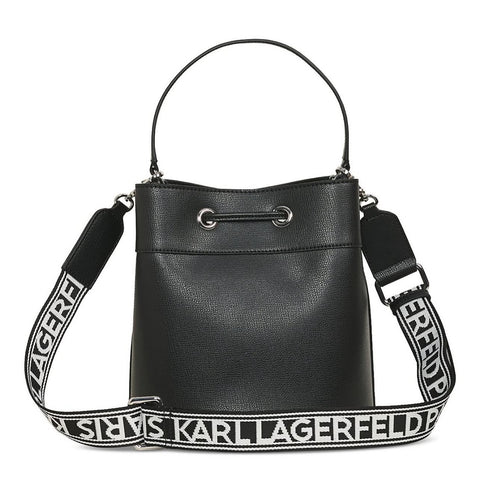 Karl Lagerfeld Paris Women's Black Adele Medium Bucket Bag | Karl Lagerfeld Paris In Lebanon