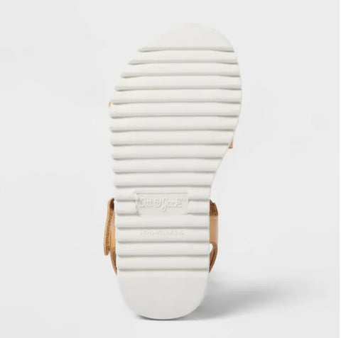 Cat & Jack Baby Girl's Cognac Layla Flower Sandals | Cat & Jack In Lebanon