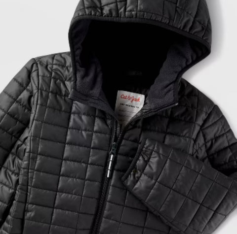 Cat & Jack Boy's Black Puffer Jacket | Cat & Jack In Lebanon