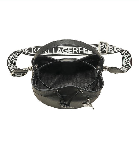 Karl Lagerfeld Paris Women's Black Adele Medium Bucket Bag | Karl Lagerfeld Paris In Lebanon