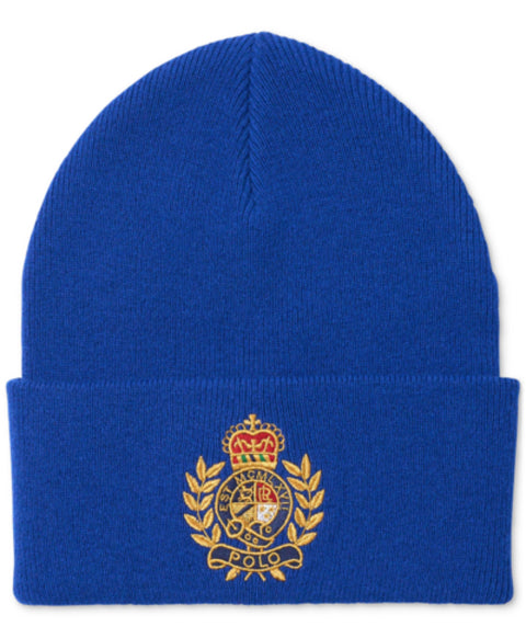 Polo Ralph Lauren Men's New Sapphire Wool Crest Beanie | Polo Ralph Lauren In Lebanon