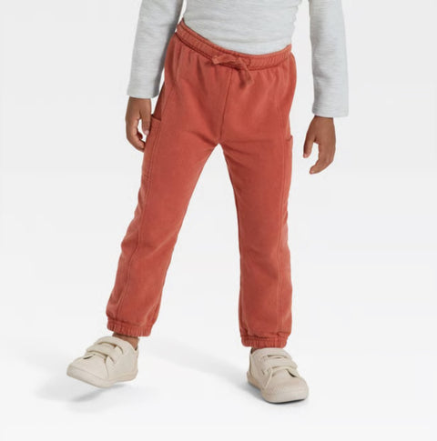 Cat & Jack Boy's Copper Rust Washed French Terry Jogger Pants | Cat & Jack In Lebanon