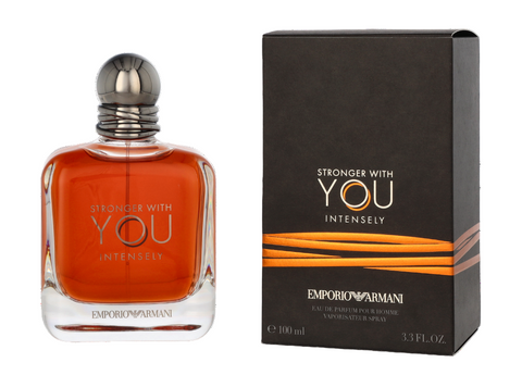 Emporio Armani perfume bottle and packaging on a white background