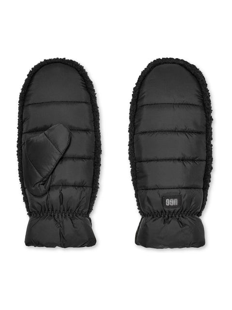 UGG Women's Black Fluff Mitten Gloves|UGG In Lebanon
