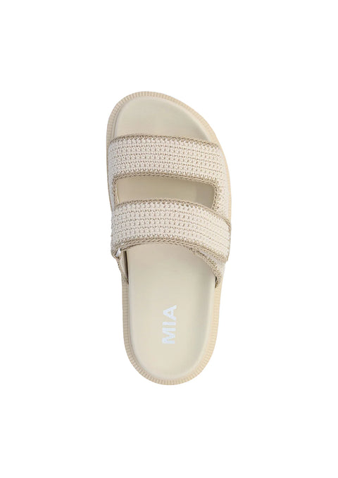 Mia Women's Beige Gabri Slipper | Mia In Lebanon