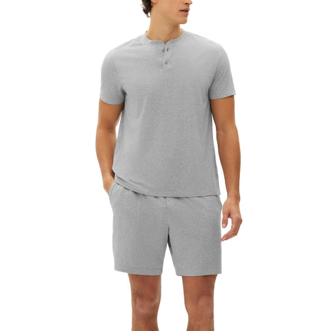 GAP Men's Heather Blue 2 Pc T Shirt and Shorts Pajama Set  |  Gap in Lebanon