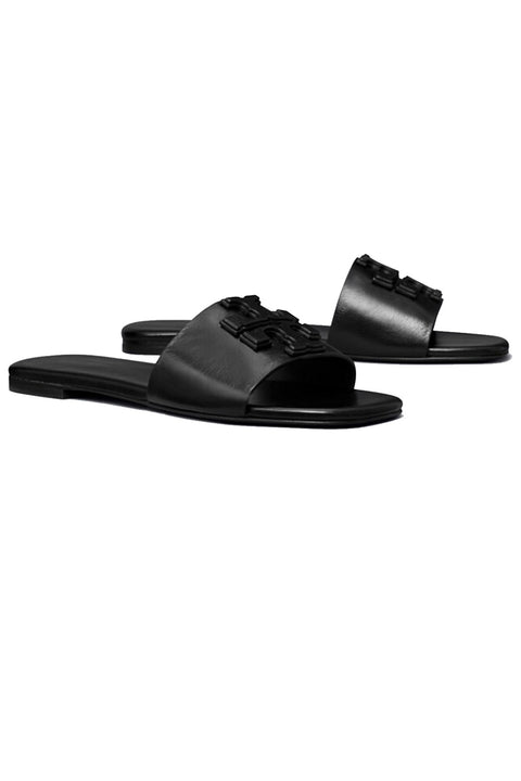 Tory Burch Women's Black Flat Slippers | Tory Burch In Lebanon