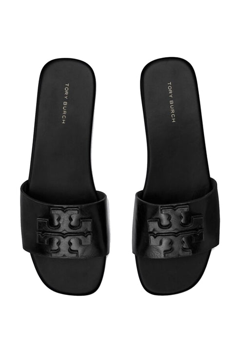 Tory Burch Women's Black Flat Slippers | Tory Burch In Lebanon