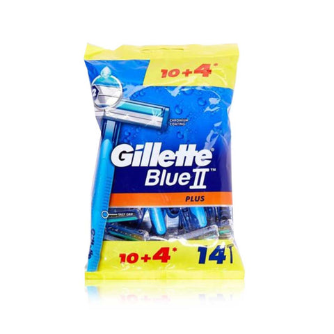 Gillette Blue II Plus 10+4 Pcs