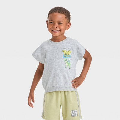 Disney  Baby Boy's  Grey 2pc Toy Story Short Sleeve T-Shirt and Shorts Set  |Disney  in Lebanon