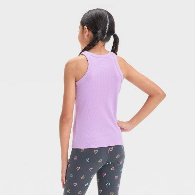 Cat & Jack Girl's Lilac Ribbed Tank Top | Cat & Jack In Lebanon