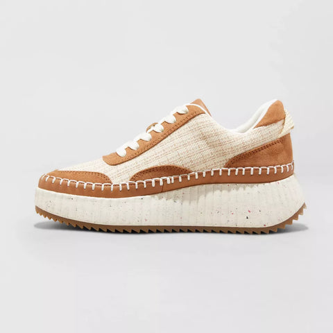 Universal Thread Women's Tan Persephone Sneakers with Memory Foam Insole | Universal Thread In Lebanon