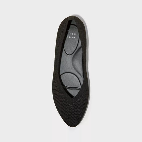 A New Day Women's Black Claire Knit Ballet Flats | A New Day In Lebanon