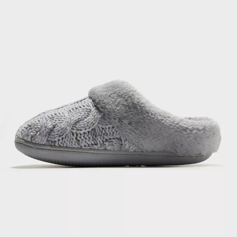 Dluxe By Dearfoams Women's Grey Carol Slippers | Dluxe By Dearfoams In Lebanon