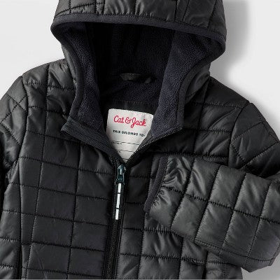 Cat & Jack Baby Boy's Black Puffer Jacket |Cat & Jack in Lebanon