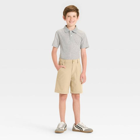 Cat & Jack Boy's Khaki Uniform Quick Dry Shorts | Cat & Jack in Lebanon