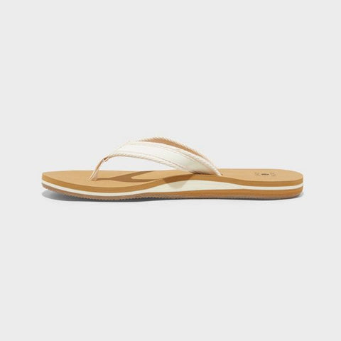 Shade & Shore Women's Beige Nona Thong Slippers | Shade & Shore In Lebanon