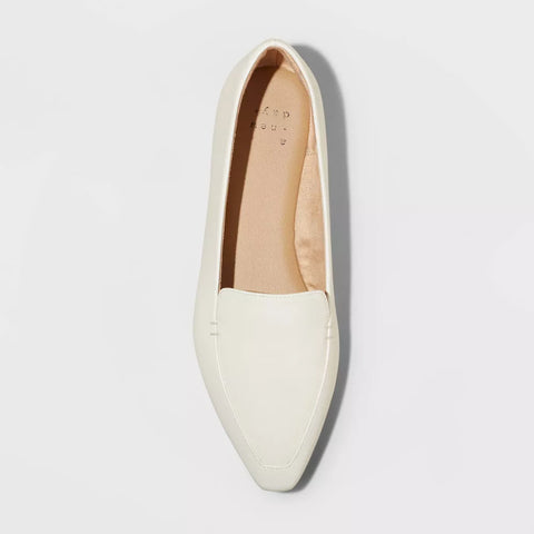 A New Day Women's White Hayes Loafer Flats Casual Shoes | A New Day In Lebanon