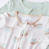 Cloud Island Baby Boy's Multicolor 2 Pk Long Sleeve Snails So Very Soft Modal Blend Sleep Overall | Cloud Island In Lebanon