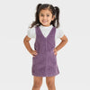Cat & Jack Girl's Purple 2 Pieces Short Sleeve Corduroy Skirtall Dress | Cat & Jack In Lebanon