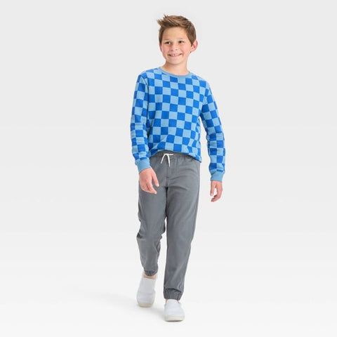 Cat & Jack Big Boy's Grey Stretch Woven Jogger | Cat & Jack In Lebanon
