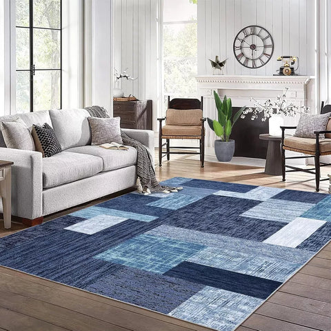 WhizMax Washable Area Rugs with Geometric Plaid Pattern | WhizMax In Lebanon