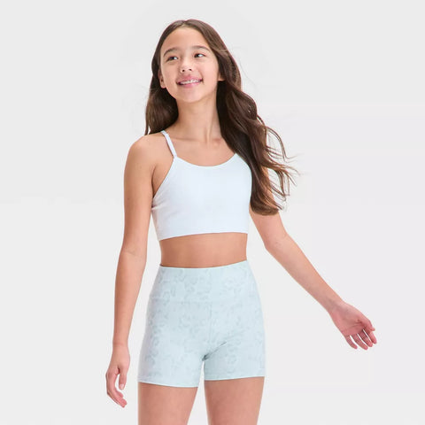 All In Motion Girl's White Seamless Sports Bra | All In Motion In Lebanon
