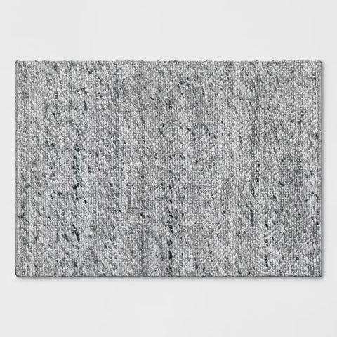Threshold Gray Chunky Knit Wool Woven Rug | Threshold In Lebanon
